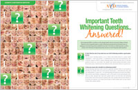 Teeth Whitening Answers - Dear Doctor Magazine